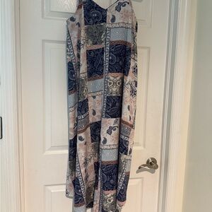 Bohemian Patchwork Maxi Dress